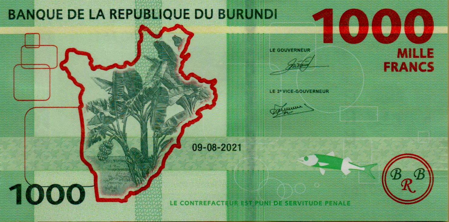 Burundi 1000 2021 UNC P-51/b